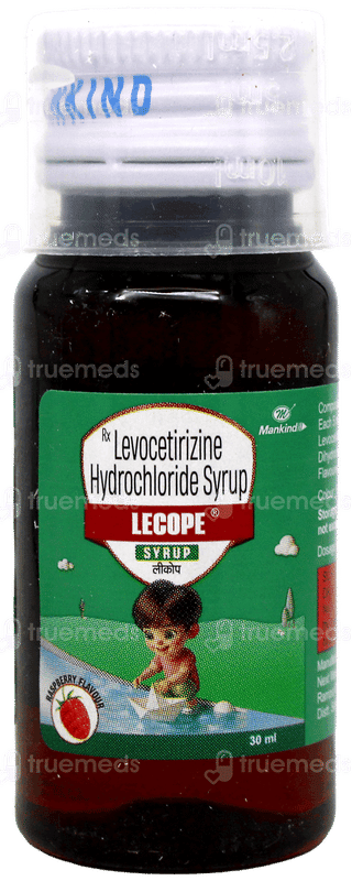 Lecope Raspberry Flavour Syrup 30Ml